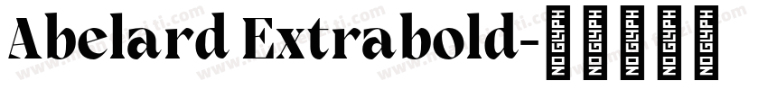 Abelard Extrabold字体转换